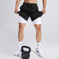 Pantalones Cortos Deportivos para Hombre, Transpirables de Doble Capa