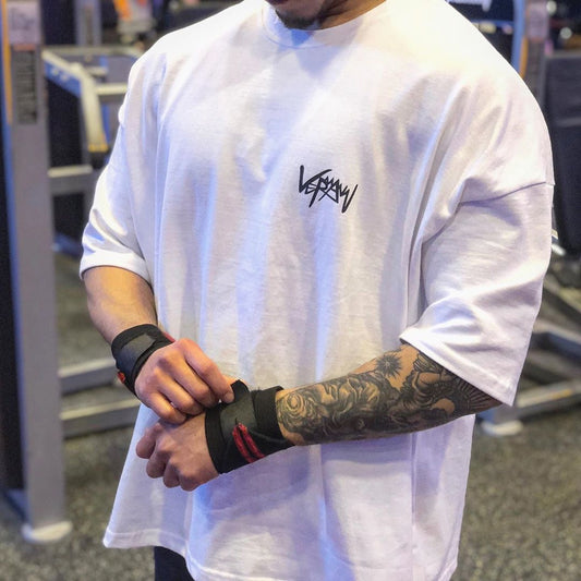 Weites Lauf-T-Shirt, atmungsaktives Freizeit-Oberteil für das Training