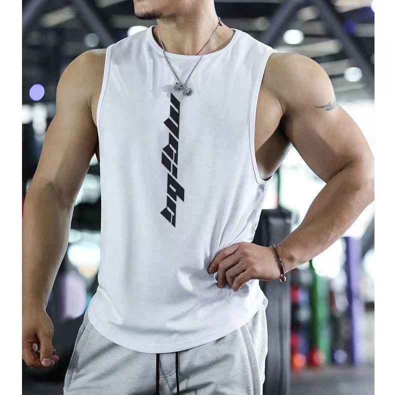 Modisches, ärmelloses, schnell trocknendes Sport-Trainings-T-Shirt