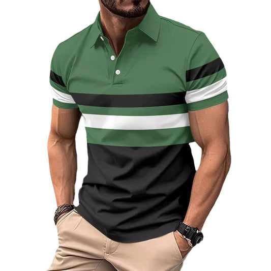 Polo deportivo de rayas para hombre