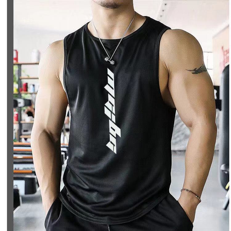 Modisches, ärmelloses, schnell trocknendes Sport-Trainings-T-Shirt