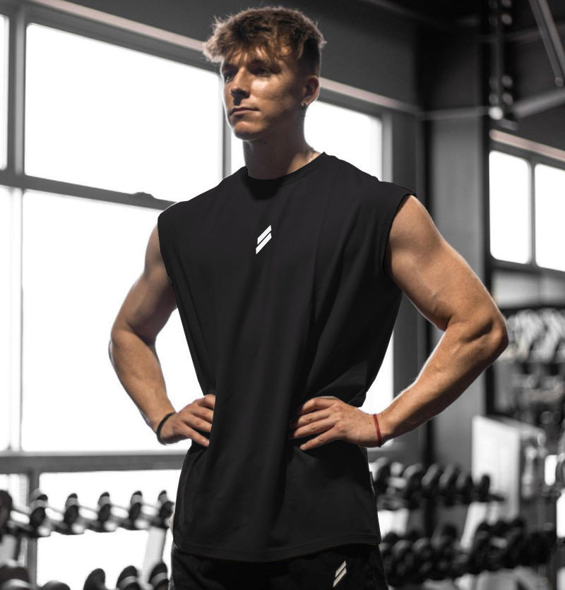 Chaleco Deportivo que Quema Músculos para Hombres, Verano, Casual, para Correr y Entrenamiento, Sudadera Holgada y Oversize de Malla con Cuello Redondo