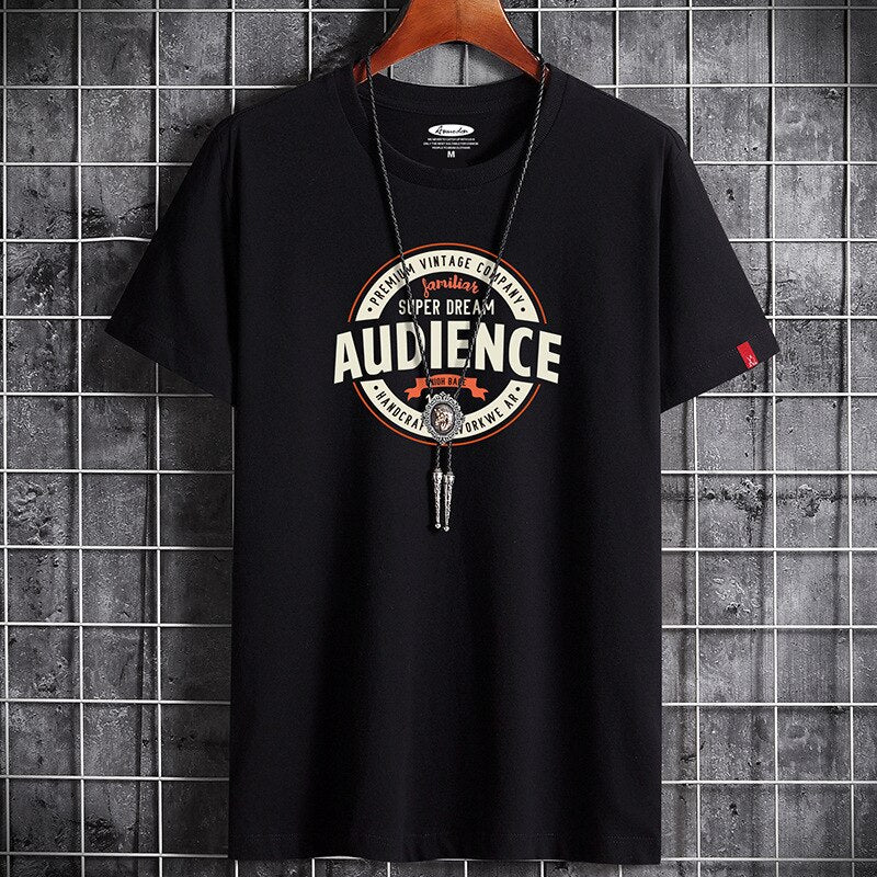 Camiseta blanca de cuello redondo para hombre, estilo fitness