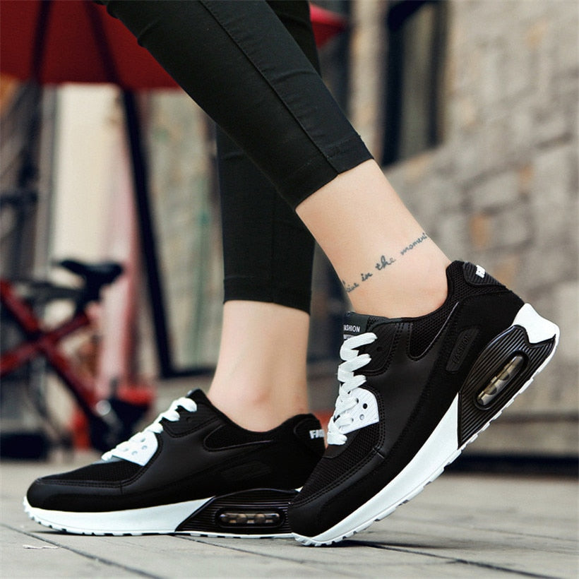 Zapatillas deportivas para hombre, ligeras, con malla transpirable, antideslizantes, con cordones, para exteriores.