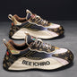 Zapatos de hombre con paquete colorido, suela de zapatos cómoda, cuero interior, alta tendencia deportiva casual