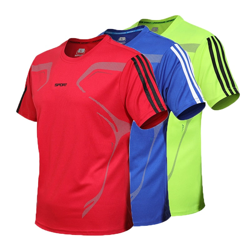Sportshirt 5XL für Laufen, Fitnessstudio, Kurzarm, Fußball, Basketball, Tennis, schnelltrocknend, Sportbekleidungsset, Sportswear