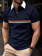 Polo de manga larga con botones, polo deportivo para hombre