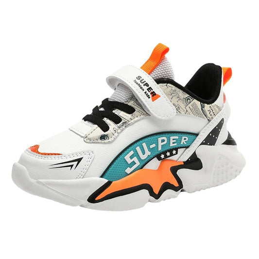 Sportschuhe für Jungen mit wasserdichter Lederoberfläche und rutschfester Weichsohle