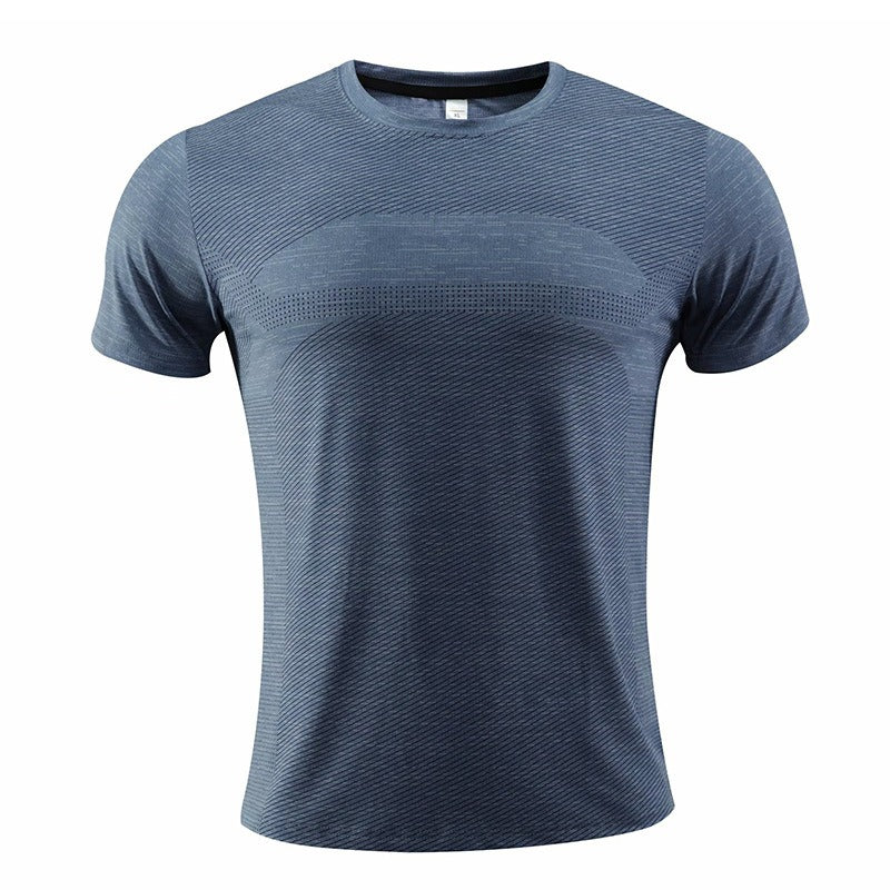 Kurzärmeliges Sport-T-Shirt für Herren, schnell trocknende Kleidung, Sommer-Laufkleidung, Fitnesskleidung