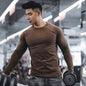 Neues Sport-T-Shirt Lässig Laufshirt Fitness Unifarben Samt Wende-Shirt