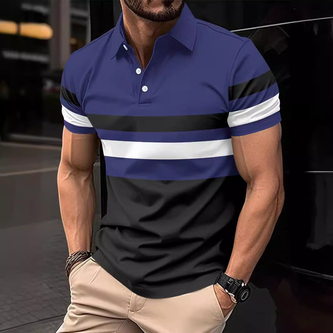 Polo deportivo de rayas para hombre