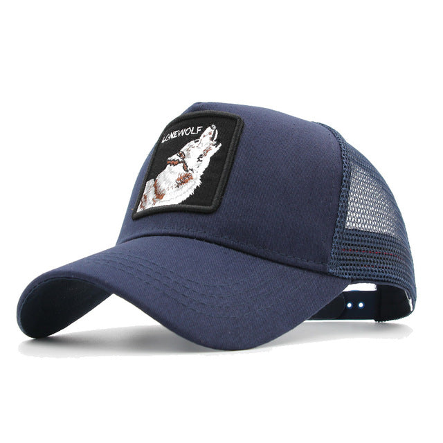 gorra animales bordados