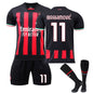 Conjunto de camiseta de fútbol local del Milan, camiseta deportiva