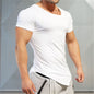 Muscle Master eng anliegendes T-Shirt für den Sommersport, zum Training und Laufen, schnell trocknend, atmungsaktiv, elastisch und leicht