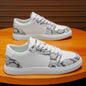 Atmungsaktive, bequeme, schlichte Herrenschuhe mit dicker Sohle