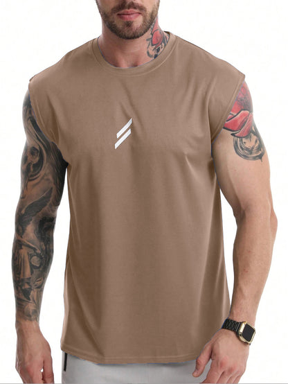 Chaleco Deportivo que Quema Músculos para Hombres, Verano, Casual, para Correr y Entrenamiento, Sudadera Holgada y Oversize de Malla con Cuello Redondo
