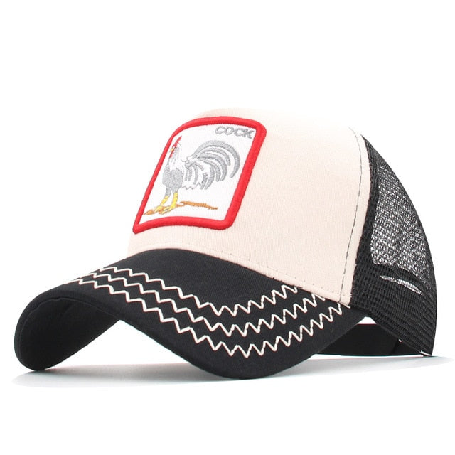 gorra animales bordados