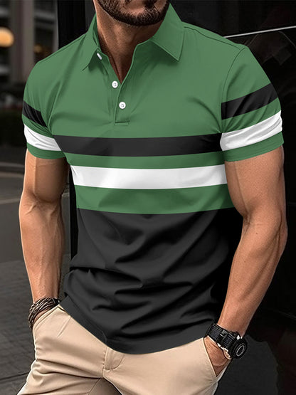 Polo deportivo de rayas para hombre