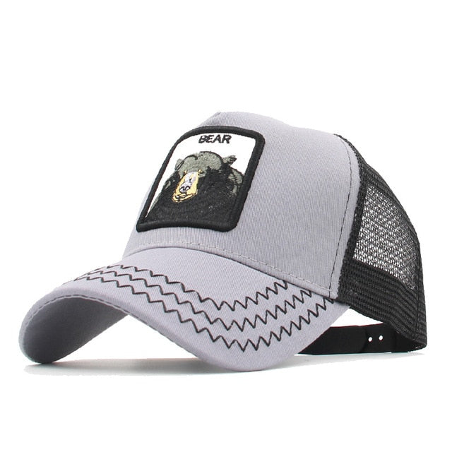 gorra animales bordados