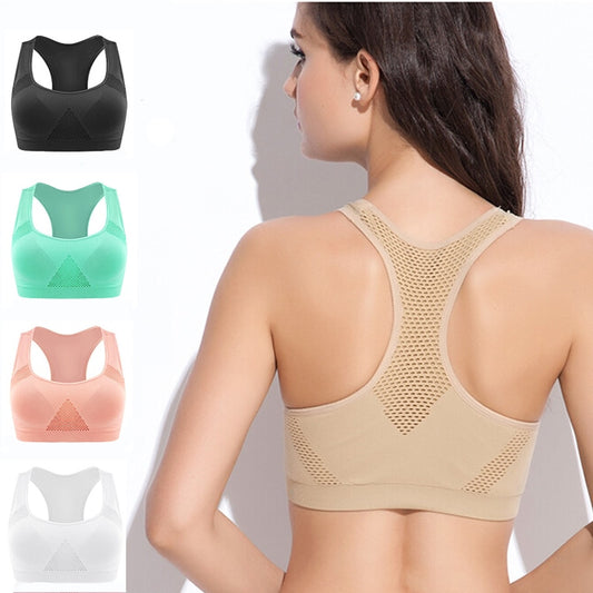 Professioneller Sport-BH für Damen, nahtlos, mit Polsterung, Lauf-BH, schweißableitend, athletisches Oberteil, Fitnessstudio und Fitness, Tanktop-Weste