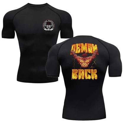 Baki Anime Print Kompressions-T-Shirts für Herren,