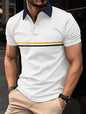Polo de manga larga con botones, polo deportivo para hombre