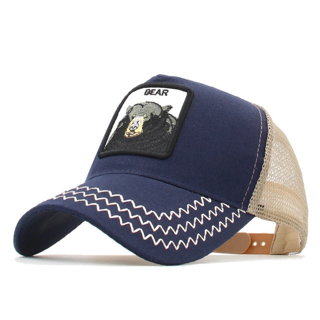 gorra animales bordados