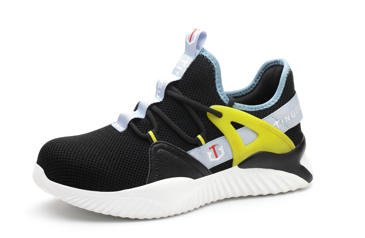 Zapatos de seguridad para hombre anti-aplastamiento y anti-perforación con suela de gas, zapatos casuales de protección