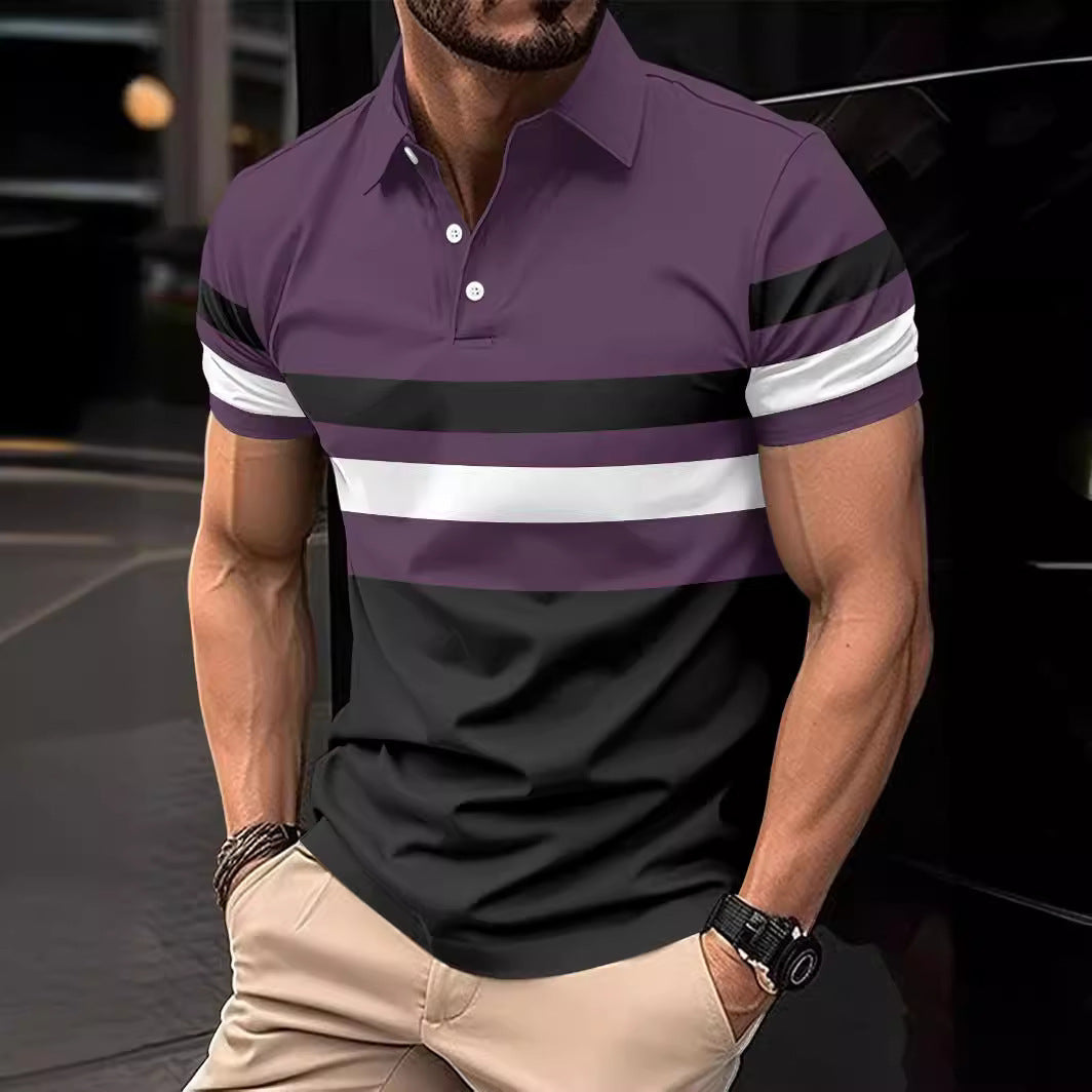 Polo deportivo de rayas para hombre