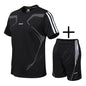 Sportshirt 5XL für Laufen, Fitnessstudio, Kurzarm, Fußball, Basketball, Tennis, schnelltrocknend, Sportbekleidungsset, Sportswear