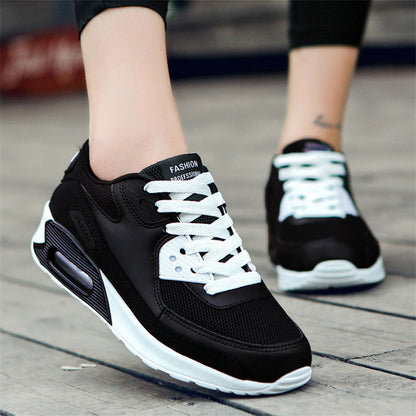 Zapatillas deportivas para hombre, ligeras, con malla transpirable, antideslizantes, con cordones, para exteriores.
