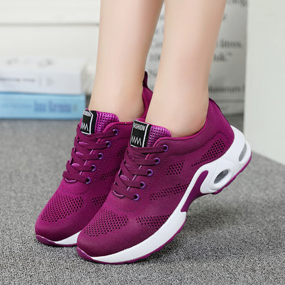 Zapatos deportivos y casuales Flyknit con suela suave transpirable y cojín de aire