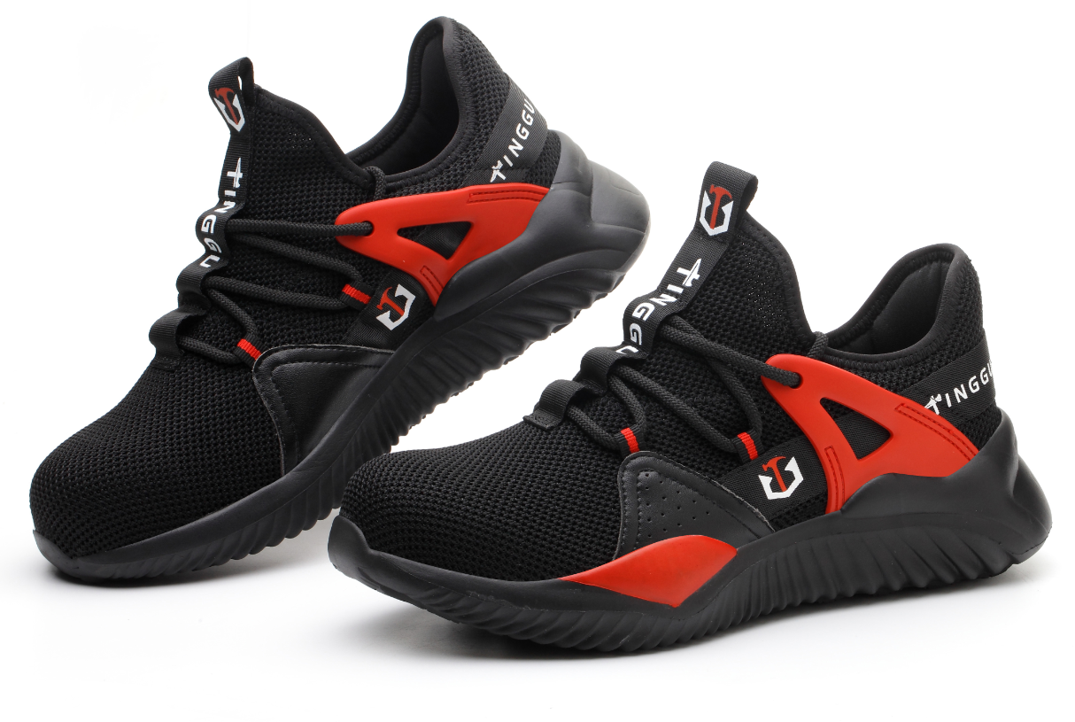 Zapatos de seguridad para hombre anti-aplastamiento y anti-perforación con suela de gas, zapatos casuales de protección