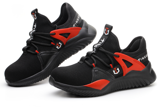 Herren-Sicherheitsschuhe mit Anti-Crush- und Anti-Punktions-Eigenschaften und Gaskissensohle, lässige Schutzschuhe