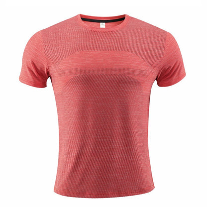 Kurzärmeliges Sport-T-Shirt für Herren, schnell trocknende Kleidung, Sommer-Laufkleidung, Fitnesskleidung