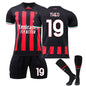 Conjunto de camiseta de fútbol local del Milan, camiseta deportiva