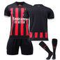 Conjunto de camiseta de fútbol local del Milan, camiseta deportiva