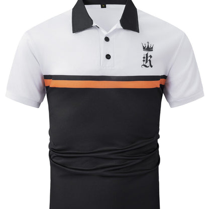 Polo deportivo con botones estampados