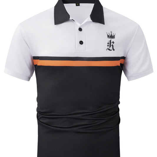 Polo deportivo con botones estampados