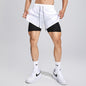 Pantalones Cortos Deportivos para Hombre, Transpirables de Doble Capa