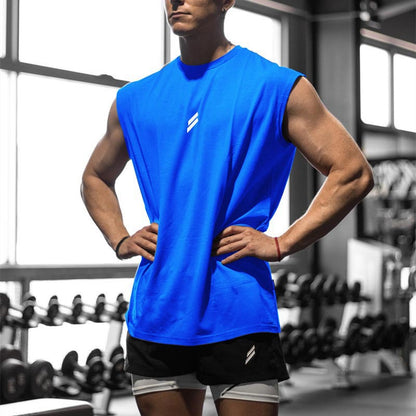 Chaleco Deportivo que Quema Músculos para Hombres, Verano, Casual, para Correr y Entrenamiento, Sudadera Holgada y Oversize de Malla con Cuello Redondo