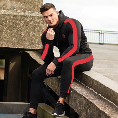 Sportlicher Herren-Trainingsanzug Set für Laufen und Fitnessstudio