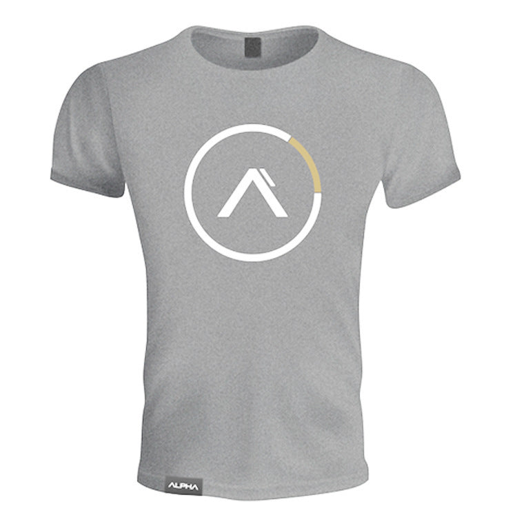 Muscle Master Herren Kompressionsshirt für Sommer-Fitness, Kurzarm, atmungsaktiv, zum Laufen und Trainieren