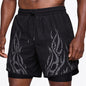 Locker geschnittene Herren-Sportshorts mit doppellagiger Konstruktion zum Laufen