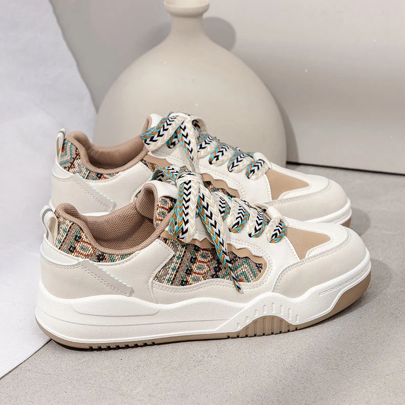 Modische Damen-Freizeitschuhe für den Frühling mit dicker Sohle