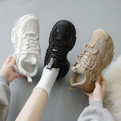 Moda Nueva Versión Coreana Zapatillas con Suela Gruesa para Chicas