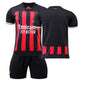 Conjunto de camiseta de fútbol local del Milan, camiseta deportiva