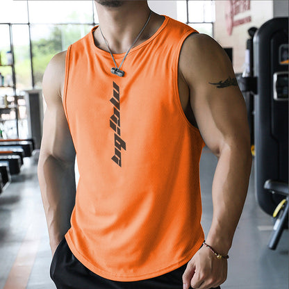 Modisches, ärmelloses, schnell trocknendes Sport-Trainings-T-Shirt