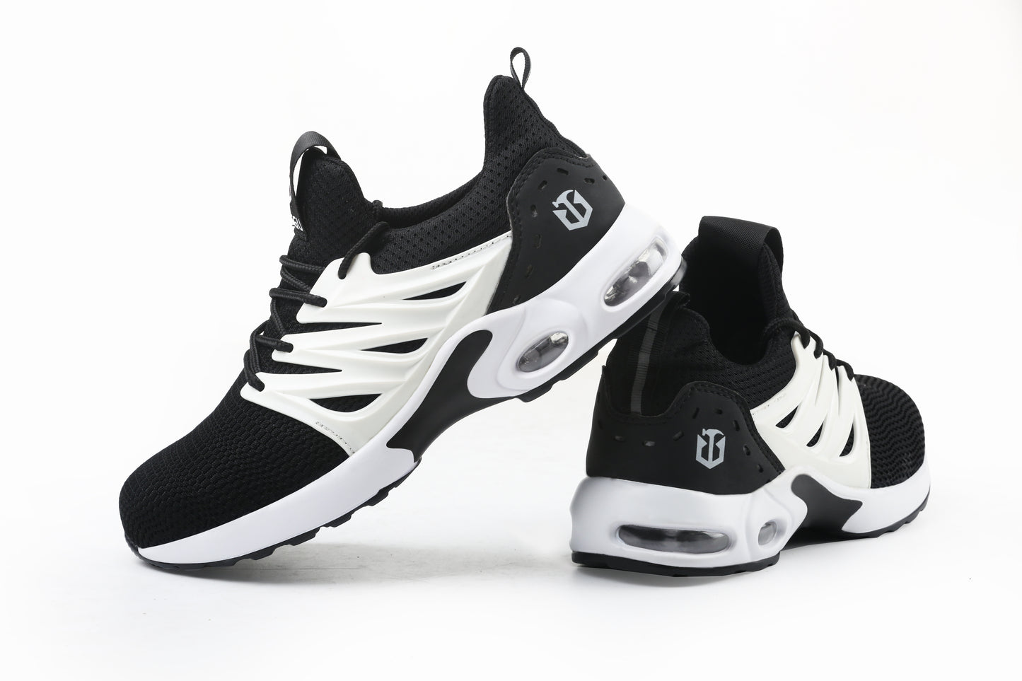 Herrenschuhe mit gestricktem Mesh-Obermaterial und Elektrostickerei, atmungsaktiv, leicht und schlag- und stichfest