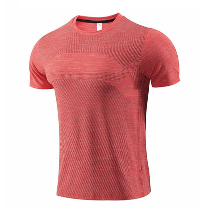 Kurzärmeliges Sport-T-Shirt für Herren, schnell trocknende Kleidung, Sommer-Laufkleidung, Fitnesskleidung